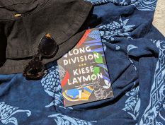 Long Division book on the beach